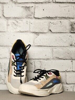 Zara Man Chunky Dad Sneakers Multicolor Mesh Trainers EU 43